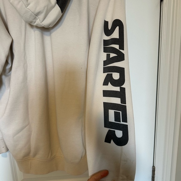 Starter - Cream Double Hood Hoodie - Picture 4 of 7